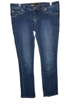 Wet Seal Dark Blue Straight Leg Jeans